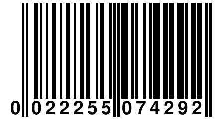 0 022255 074292