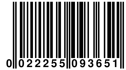 0 022255 093651