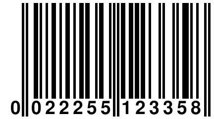 0 022255 123358