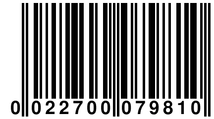 0 022700 079810