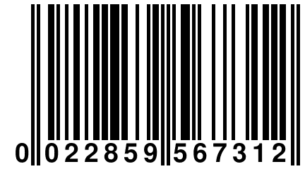 0 022859 567312