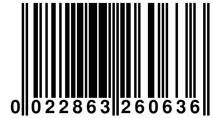 0 022863 260636