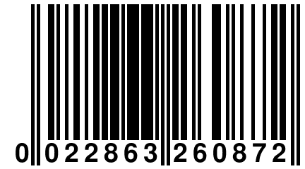 0 022863 260872