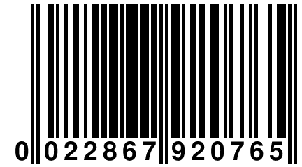 0 022867 920765
