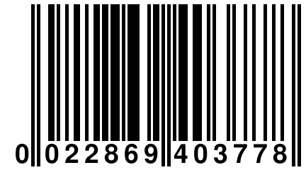 0 022869 403778