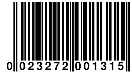 0 023272 001315