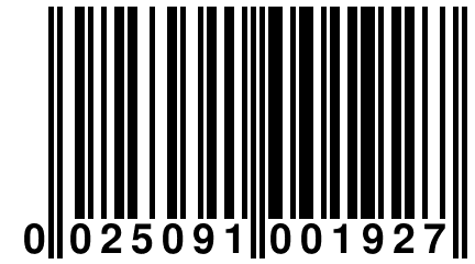 0 025091 001927