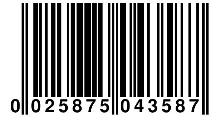 0 025875 043587