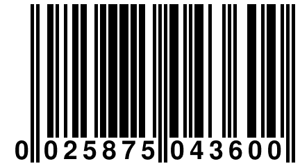 0 025875 043600