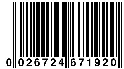 0 026724 671920