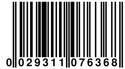 0 029311 076368