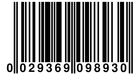 0 029369 098930