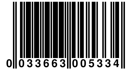 0 033663 005334