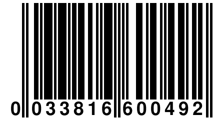 0 033816 600492