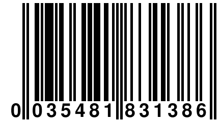 0 035481 831386