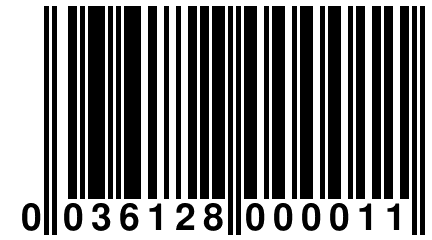 0 036128 000011