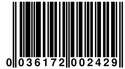 0 036172 002429