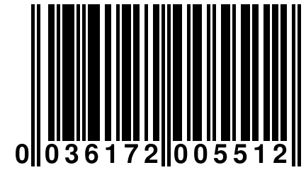 0 036172 005512