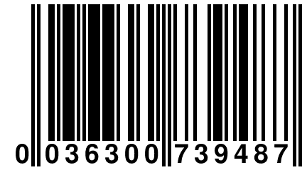 0 036300 739487