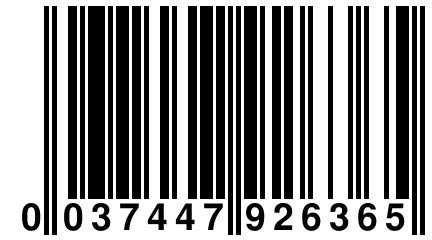 0 037447 926365