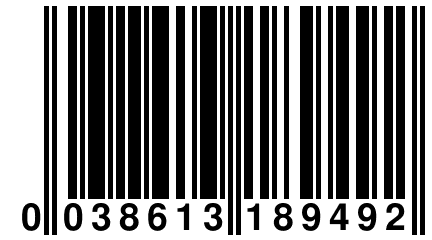 0 038613 189492