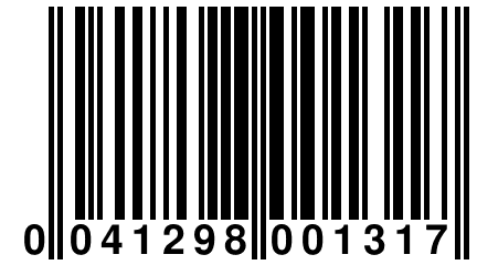 0 041298 001317