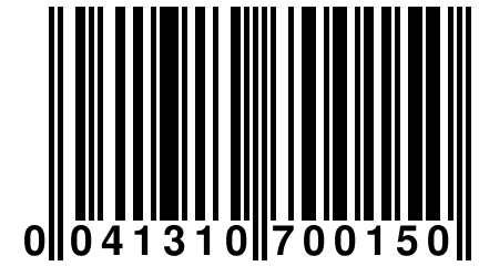 0 041310 700150