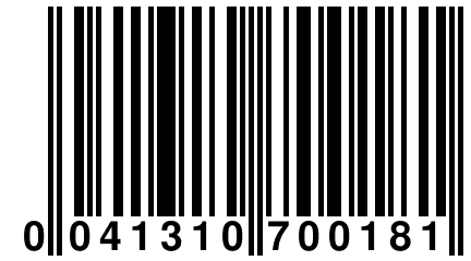 0 041310 700181