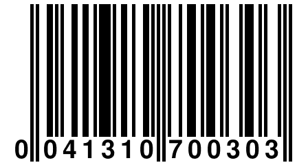 0 041310 700303