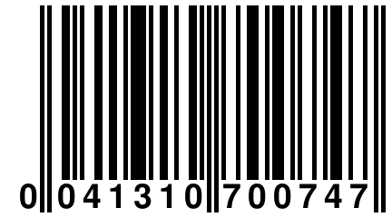 0 041310 700747