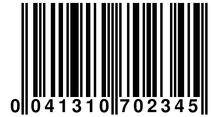 0 041310 702345