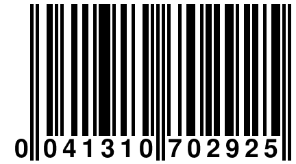 0 041310 702925