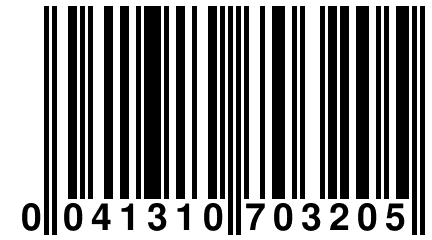 0 041310 703205