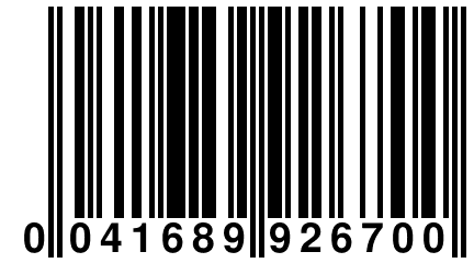 0 041689 926700