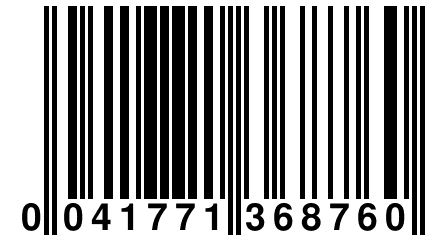 0 041771 368760