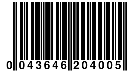 0 043646 204005