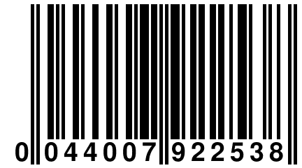 0 044007 922538