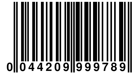 0 044209 999789