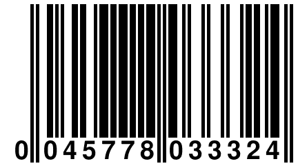 0 045778 033324