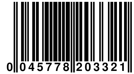 0 045778 203321