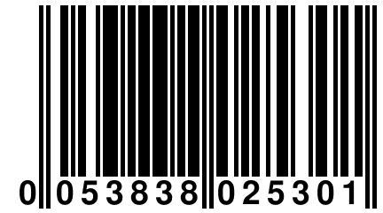 0 053838 025301