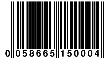 0 058665 150004
