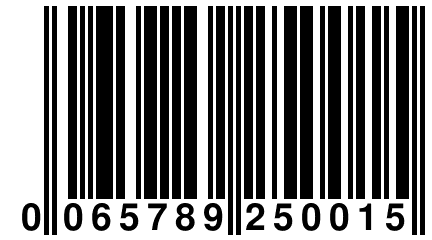 0 065789 250015