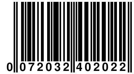 0 072032 402022