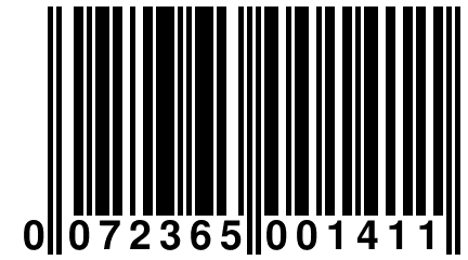 0 072365 001411