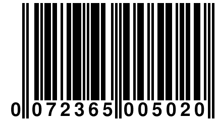 0 072365 005020