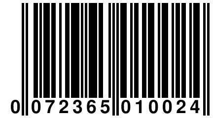 0 072365 010024