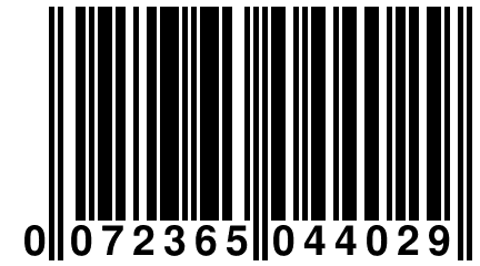 0 072365 044029