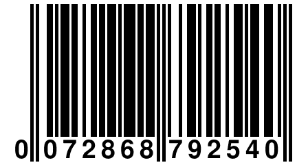 0 072868 792540