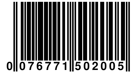 0 076771 502005